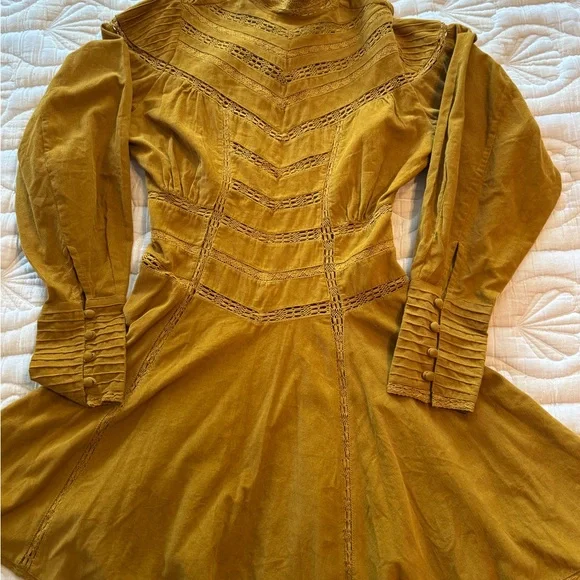 Mes Demoiselles Bella Dress - Ochre (New with tags) - Picture 1 of 8